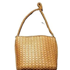 Straw Woven Handbag Shoulder Bag Made in Italy